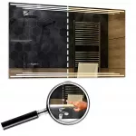 Ap&scaron;viestas veidrodis &bdquo;Alasta&ldquo; &bdquo;Birma&ldquo; &bdquo;Dual LED&ldquo; 140x60 cm su jutikliniu jungikliu