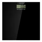 Elektroninės vonios svarstyklės Esperanza EBS002K, stiklinės, Slim 6mm, LCD