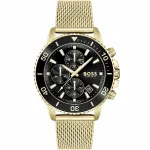 Vyri&scaron;kas auksinis laikrodis HUGO BOSS Admiral 1513906 su originalia dėžute
