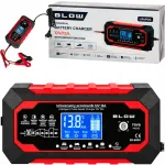 BLOW 12 V 15 A akumuliatorių įkroviklis automobiliams, LiFePO4, su regeneravimo funkcija