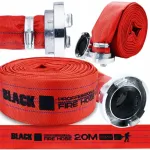&bdquo;Black&ldquo; gaisrinė slėginė žarna vandeniui ir nuotekoms, 52 mm (2&Prime;), 20 m, su greitaisiais sujungimais