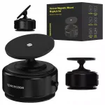 Spacecase automatinis magnetinis automobilinis telefono laikiklis su siurbtuku, skirtas MagSafe, juodas