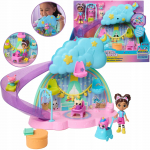 &bdquo;Gabby's Dollhouse&ldquo; kačiukų priežiūros rinkinys su čiuožykla, 4 figūrėlėmis ir priedais