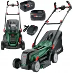Akumuliatorinė vejapjovė BOSCH UniversalRotak 2x18V-37-550, 2x4,0Ah