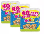 Miśki tualetinis popierius, 3 sluoksnių, itin tvirtas, XXXL pakuotė &ndash; 120 ritinėlių