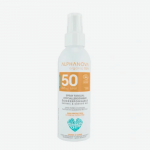 ALPHANOVA SUN SPF50 ekologi&scaron;ka mineralinė pur&scaron;kiama apsauga nuo saulės visai &scaron;eima, kokosų kvapo, 150 ml