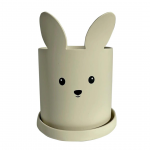 HAPPILY Silikoninis vazonas, ZUIKIS, ŽALSVA