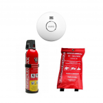 I&scaron;manaus dūmų detektoriaus, gesintuvo ir nedegaus audeklo rinkinys EUR-02