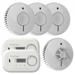 Dūmų, smalkių ir kar&scaron;čio detektorių rinkinys FireAngel FASCH2