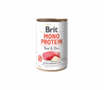 Brit Care kons. &scaron;unims Mono Protein Beef&Rice 400g.
