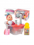Lėlė su vonia ir priedais
