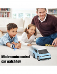 Mini nuotolinio valdymo automobilis laikrodis valdymo pultas, mėlyna spalva