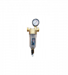 Praplaunamas vandens filtras 1'' 40-60 mic  3 m3 /h komplektas su monometru