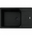 Granitinė plautuvė Franke Urban, UBG 611-78 XL, juoda matinė, juodas ventilis