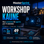 Workshop Kaune: Nuo Asistento iki Agento (2026-06-13) - Gyvi mokymai