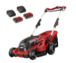 Akumuliatorinė vejapjovė Einhell GE-CM 36/37 Li su 2x4,0 Ah akumuliatoriais, 37 cm, 45 l