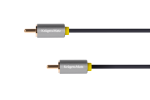 Koaksialinių kabelių sistemos // HDMI, DVI, AUDIO jungiamieji laidai ir priedai // Kabel 1RCA-1RCA 1.8m Kruger&Matz Basic