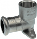 Press fixed w/p Elbow short, KAN-therm Inox 15x&frac12;"