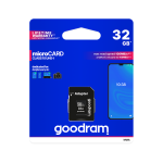 I&scaron;oriniai duomenų saugojimo įrenginiai // Flash atminties kortelės ir skaitytuvai // Karta pamięci microSD 32GB UHS-I Goodram z adapterem
