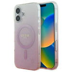 Kitas telefono priedas Guess  Guess IML Glitter Gradient MagSafe iPhone 16 Case - Pink