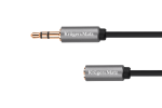 Koaksialinių kabelių sistemos // HDMI, DVI, AUDIO jungiamieji laidai ir priedai // Kabel jack 3.5 wtyk stereo - 3.5 gniazdo stereo 1.8m Kruger&Matz Basic