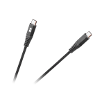 Plan&scaron;etdatori ir plan&scaron;etinių kompiuterių priedai // USB Kabeliai // Kabel USB typu C - USB typu C REBEL 100 cm czarny
