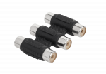 Koaksialinių kabelių sistemos // TV ir SAT antenos, stiprintuvai ir priedai // Złącze 3 RCA gn - 3 RCA gn