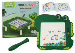 Žaidimų zona | PC | Konsolės | Priedai // Edukaciniai žaislai | Interaktyvūs | Kūrybi&scaron;ki | Meni&scaron;ki // Tablica Magnetyczna Edukacyjna Dinozaur Pad Układanka Zielona Koraliki
