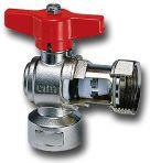Elbow non-return ball valve F-F 1" with connector