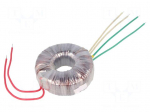 Transformer: toroidal | 100VA | 230VAC | 24V | 24V | 2.08A | 2.08A | 1.1kg