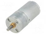 Motor: DC | with gearbox | HP | 6VDC | 6.5A | Shaft: D spring | 460rpm