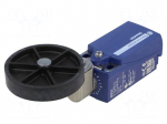 Limit switch | lever R 58mm, plastic roller &Oslash;50mm | NO + NC | 10A