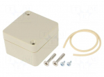 Enclosure: multipurpose | X: 50mm | Y: 52mm | Z: 35mm | Ritec | ABS | beige