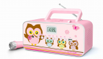 Muse | M-29KP | Portable radio CD/MP3 player with USB | 30 W | Pink/Image