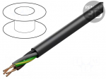 Wire | YKY | 4G2.5mm2 | round | wire | Cu | PVC | black | 600V,1kV | 100m