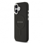 Nugarėlės dėklai Guess Apple iPhone 17 PU Saffiano MagSafe Case Black