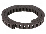 Cable chain | Series: E2C.10 | Bend.rad: 18mm | L: 1000mm