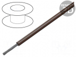 Wire | HookUp Wire | stranded | Cu | 14AWG | PVC | brown | 600V | 30.5m