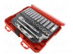 Wrench-set | 6-angles,socket spanner | 1/4" | 28pcs.