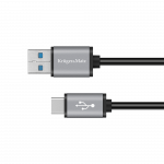 Kompiuterių komponentai ir priedai // PC/USB/LAN kabeliai // Kabel USB wtyk 3.0V - wtyk typu C 5 Gbps 1m Kruger&Matz Basic