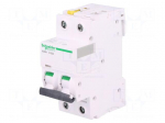 Circuit breaker | 400VAC | Inom: 25A | Poles: 2 | Charact: B | 6kA | IP20