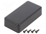 Enclosure: multipurpose | X: 50mm | Y: 90mm | Z: 25mm | TW | ABS | black