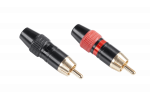 Jungtys // Different Audio, Video, Data connection plug and sockets // Wtyk RCA metalowy HD-290