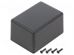 Enclosure: multipurpose | X: 50mm | Y: 70mm | Z: 40mm | TW | ABS | black
