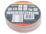 Sanding plate | Granularity: 240 | Mounting: bur | wood,metal | &Oslash;80mm