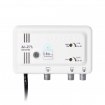 Koaksialinių kabelių sistemos // TV ir SAT antenos, stiprintuvai ir priedai // Wzmacniacz antenowy wewnętrzny 2 wyjścia LTE700 AI-271 ALCAD