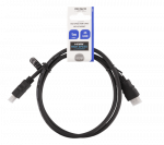 DELTACO HDMI kabelis, HDMI High Speed su Ethernet, 4K, 60Hz UHD, 19-pin ha-ha, 1m, juodas / HDMI-910
