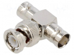 Adapter | BNC socket x2,BNC plug | 50&Omega; | 4GHz
