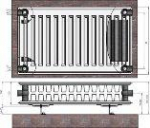 Radiator 22x600x400 Side connect.  Termolux