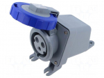 Connector: AC supply 3-phase | socket | female | 30A | 250VAC | 250V
